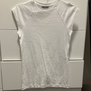 Zara White Sleeveless Top - M